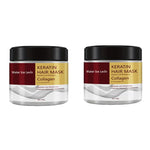 Collagen Keratin Hair Mask Dual Oil Control Moisturizer Conditioner Soft Smooth Frizz Damaged Repair Revitalize Hair Care