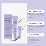 Facial Hair Removal Cream for Sensitive Skin Gentle Painless Depilatory Serum for Upper Lip Chin Eyebrow Soothing Aloe Gel