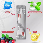 NAD 1000mg Liquid Supplement, Liquid Packets, Nicotinamide Riboside & Resveratrol with PQQ, Boosts Cellular Energy, Focus, Aging