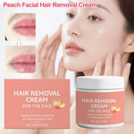 Facial Hair Removal Cream, Natural Aloe Vera Quick Gentle Fast-Acting Hair Remover Cream for Face & Lip, Moisturizing & Soothing