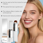 2-in-1 Color-Adapt Foundation + Concealer Stick w/ Brush - Lightweight Hydration