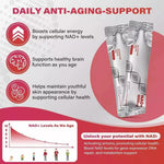 NAD 1000mg Liquid Supplement, Liquid Packets, Nicotinamide Riboside & Resveratrol with PQQ, Boosts Cellular Energy, Focus, Aging