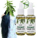 (BUY 1 GET 3) GZE Rosemary Oil For Hair Rosemary Scalp Hair Oil, All Type & Texture | Straight, Waves & Chemically Hairs Strengthens