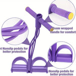 Multi-Functional Four-Tube Pedal Tensioner Yoga Elastic Band Home Fitness Equipment Abdominal Strengthening Tension Rope