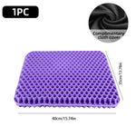 Gel Seat Cushion Summer Breathable Honeycomb Design For Pressure Relief Back Tailbone Pain - Home Office Wheelchair Chair Cars