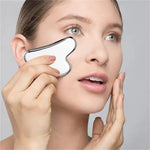 Stainless Steel Facial GuaSha Scraping Face Care Lifting Massage Tools Anti Wrinkle Skin Tighten Cooling Cellulite Massager Tool
