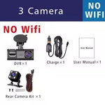 3 Camera WIFI Dash Cam Cabin Car Dvr 1080P Interior Vehicle Three Way Channel Dvrs Recorder Video Registrator Dashcam Camcorder
