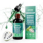 Soursop Bitters 10-in-1 Drops - Sea Moss, Moringa, Turmeric, Black Seed