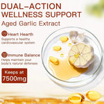 Odorless Garlic 7500mg Per Servings, 300 Softgels | 2 Years Aged Garlic Extra...