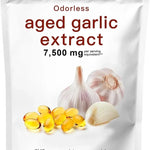 Odorless Garlic 7500mg Per Servings, 300 Softgels | 2 Years Aged Garlic Extra...