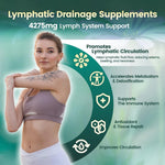 Lymphatic Drainage Supplements 240 Softgels 4275mg Lymph System Support Suppl...